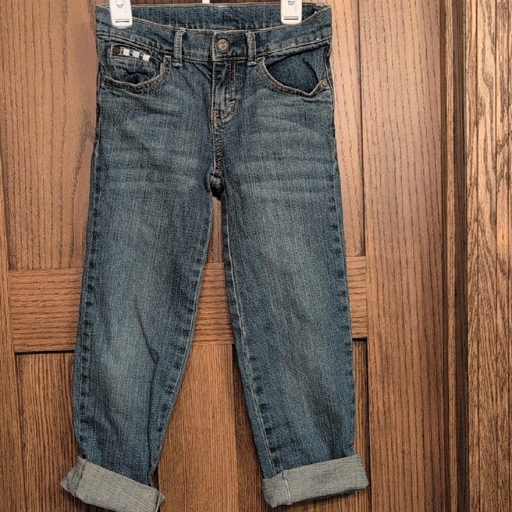Gymboree Denim Blue Rolled Cuff Jeans